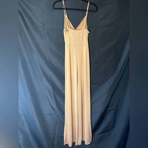 Festive gold jumpsuit by 3 Ena SZ M - Picture 3 of 5